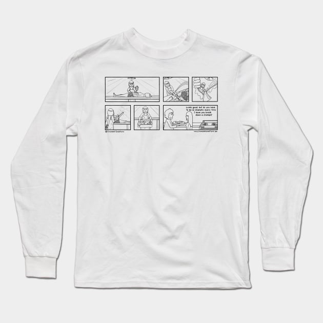 Break down a chicken Long Sleeve T-Shirt by crampedconditions